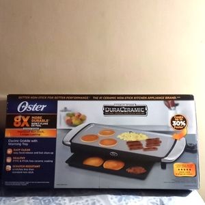 Electric Griddle with warming Tray